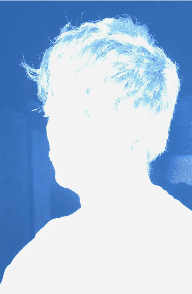 Opaque Portrait in Blue